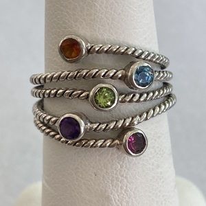 SAMUEL B. Multi Gemstone Sterling Ring